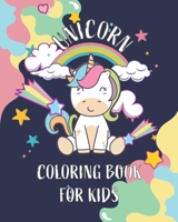 Unicorn coloring book for kids: kids Coloring Book with Beautiful and funny Unicorn Designs. A good activity book for kids, children and girls ages 4-8 years to improve their coloring skills. Size 8"  B08F6Y3TZC Book Cover