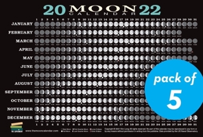 2022 Moon Calendar Card (5 pack): Lunar Phases, Eclipses, and More! 1615197842 Book Cover