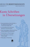 Kants Schriften in Übersetzungen 3787340653 Book Cover