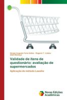 Validade de itens de questionário: avaliação de supermercados 6139618126 Book Cover
