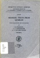 Aramaic Texts from Qumran (Semitic Study Series , No 4) 9004044523 Book Cover