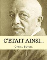 C'était ainsi 1981449760 Book Cover