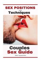 Sex Positions & Techniques The Couples Guide 1974665623 Book Cover