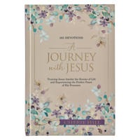 A Journey with Jesus 365 Devotions for Women, Purple Floral Hardcover 1776371283 Book Cover