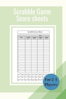 Scrabble Game Score Sheets: Scrabble Score Keeper For Record and Fun, Scrabble Game Record book , Scrabble Game Sheets For Indoor Games, Gifts for Players and Christmas 1659047803 Book Cover