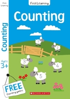 Counting workbook for Ages 3-5: This preschool activity book includes a free counting game and rewards certificate (Scholastic First Learning) 1407184075 Book Cover