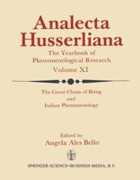 The Great Chain of Being and Italian Phenomenology (Analecta Husserliana) 9027710716 Book Cover