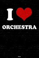 I Love Orchestra Planner: Orchestra Heart Music Calendar 2020 - 6 x 9 inch 120 pages gift 1659016401 Book Cover