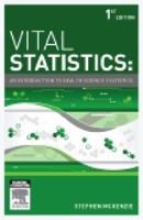 Vital Statistics: An Introduction to Health Science Statistics 0729541495 Book Cover
