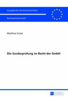 Die Sonderpruefung Im Recht Der Gmbh 363162963X Book Cover
