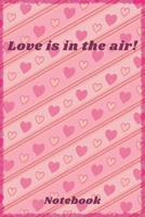 Love is in the air!: size 6 x 9 notebook, for women and girls, journsl or diary, gift or to keep it for yourself B084DG29P8 Book Cover