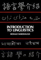 Introduction To Linguistics 0070681503 Book Cover