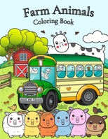 Coloring Book: Farm, Animals and trucks: Coloring Book B0BZFG4Y66 Book Cover