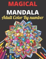 Magical Mandala Adult Color By Number: An Adults Features Floral Mandalas,Geometric Patterns Color By Number Swirls,Wreath,For Stress Relief And Relaxation null Book Cover