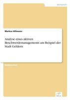 Analyse Eines Aktiven Beschwerdemanagements Am Beispiel Der Stadt Geldern 3838665031 Book Cover