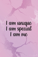 I Am Unique I Am Special I Am Me: All Purpose 6x9" Blank Lined Notebook Journal Way Better Than A Card Trendy Unique Gift Pink Texture Different 1694681335 Book Cover