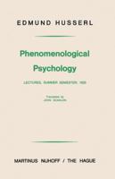 Phenomenological Psychology 902471978X Book Cover