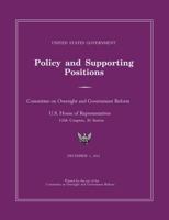 United States Government Policy and Supporting Positions 2012 (Plum Book) 1782662707 Book Cover