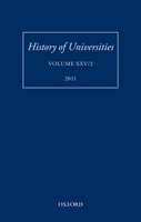 History of Universities: Volume XXV/2 0199694044 Book Cover