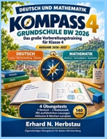 KOMPASS 4 Grundschule BW 2026 Das große Vorbereitungstraining für Klasse 4 (German Edition) B0HKH8H6PR Book Cover