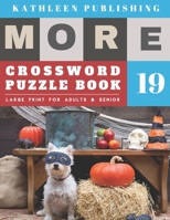 Crosswords Large Print: crosswords for the elderly More Full Page Crosswords to Challenge Your Brain (Find a Word for Adults & Seniors) halloween pumpkin design 1688212051 Book Cover