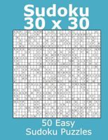 Sudoku 30 x 30 50 Easy Sudoku Puzzles 1979793336 Book Cover