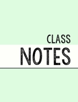 Pastel Green Class Notebook: 100 numbered pages, college-ruled, fillable table of contents for quick note retrieval, colors for each subject (Class Notes, pastel colors) 1697597696 Book Cover