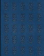 Hanzi Workbook for Words with Two Characters : Blue Pattern Design, 120 Numbered Pages (8. 5 X11 ), Practice Grid Cross Diagonal, 12 Sets of Two-Character Boxes, Ideal for Students and Pupils Learning 1726489809 Book Cover