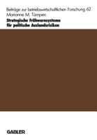 Strategische Fruhwarnsysteme Fur Politische Auslandsrisiken 3409131086 Book Cover