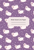 Cute Baby Sheep Theme Wide Ruled Line Paper 1674298870 Book Cover