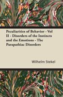 Peculiarities of Behavior 1447472780 Book Cover