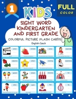 Sight Word Kindergarten and First Grade Colorful Picture Flash Cards English Czech: Learning to read basic vocabulary card games. Improve reading ... sentences kids books for kindergarteners B08HTF1M9P Book Cover