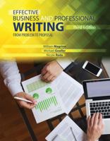 Effective Business and Professional Writing: From Problem to Proposal 0757567738 Book Cover