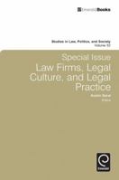 Special Issue: Law Firms, Legal Culture and Legal Practice: Law Firms, Legal Culture, and Legal Practice 0857243578 Book Cover