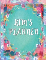 Kim's Planner: January 1, 2020 - December 31, 2020, 379 Pages, Soft Matte Cover, 8.5 x 11 1699982333 Book Cover