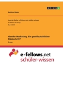 Gender Marketing. Ein gesellschaftlicher Rückschritt? (German Edition) 366882875X Book Cover