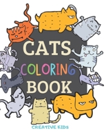 Cats Coloring Book: A Fun Game for 3-8 Year Old Boys - Picture For Toddlers & Grown Ups - Sport & Exclusive Cats-Childrens Activity Book - Preschooler & Kindergarden - 8.5 x 11" - 51 Pages B084P854L3 Book Cover