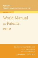 World Manual on Patents 2012 0199925976 Book Cover