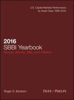 2016 Stocks, Bonds, Bills, and Inflation (Sbbi) Yearbook 1119316405 Book Cover