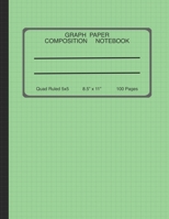 Graph Paper Composition Notebook: Grid Paper for Math Students, Quad Ruled 5x5, 8.5 x 11 B084YLK2QQ Book Cover