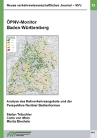 ÖPNV-Monitor Baden-Württemberg: Analyse des Nahverkehrsangebots und der Perspektive flexibler Bedienformen 3755797380 Book Cover