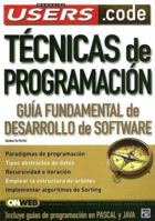 Tecnicas de Programacion: Manuales Users, en Español / Spanish (Manuales Users) 9875262684 Book Cover