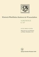 Welteroberung Und Weltfriede Im Wirken Alexanders D. Gr. 3663018296 Book Cover