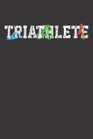 Notebook: Triathlon Running Swimming Biking Gift College Ruled 6x9 120 Pages 1084146274 Book Cover