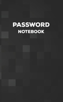 Password Notebook: Username and Internet Password Keeper: Black Squares 1671724232 Book Cover