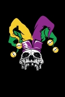 Jester Hat Skull: Mardi Gras Notebook | Cool Carnival Shrove Tuesday Journal New Orleans Festival Mini Notepad (6"X9") 1661497683 Book Cover