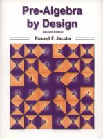 Pre-Algebra by Design 0918272297 Book Cover