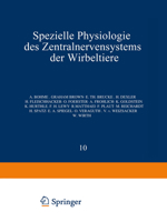 Spezielle Physiologie des Zentralnervensystems der Wirbeltiere 3642485197 Book Cover