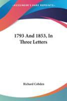 1793 and 1853 in Three Letters 1246498146 Book Cover