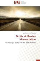 Droits Et Liberta(c)S D'Association 3838187091 Book Cover